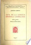 Arte de la lengua española castellana