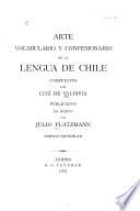 Arte, Vocabulario y Confesionario de la lengua de Chile