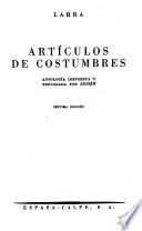 Artículos de costumbres