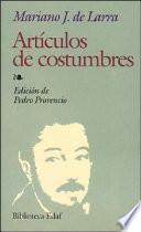 Artículos de costumbres
