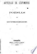 Articulos de costumbres y poesías