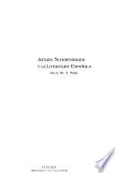Arturo Schopenhauer y la literature española