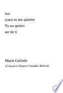 Así como tu me quieres yo no quiero ser de ti