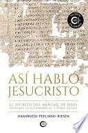 Así habló Jesucristo