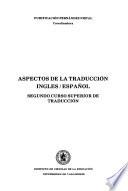 Aspectos de la traducción Ingles/Español