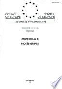 Assemblée parlementaire Ordres du jour Session de 1999 (Deuxième partie), avril 1999