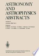 Astronomy and Astrophysics Abstracts
