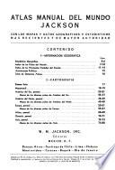 Atlas manual del mundo Jackson, con los mapas y datos geograficos y estadisticos mas recientes y de mayor autoridad