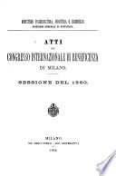 Atti del congresso internazionale di beneficenza di Milano