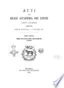 Atti della Reale Accademia dei Lincei