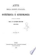 Atti della Società italiana di ostetricia e ginecologia