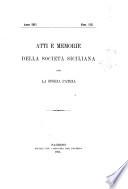 Atti e memorie della societa siciliana per la storia patria