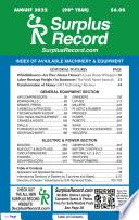 August 2022 - Surplus Record Machinery & Equipment Directory