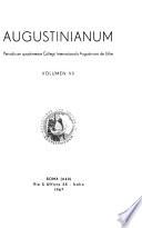 Augustinianum : periodicum semestre