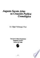 Augusto Sacoto Arias, su creación poética cronológica