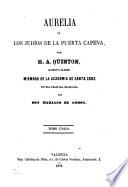 Aurelia, o, los judios de la puerta capena