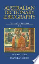 Australian Dictionary of Biography, 1981-1990