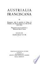 Austrialia franciscana: Documentos sobre la expedición de Alvaro de Mendaña a las Islas de Salomón en el Mar del Sur, 1567-1569