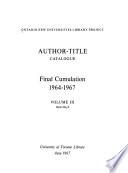 Author-title Catalogue
