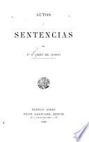 Autos y sentencias del dor G. Lársen del Castaño ...