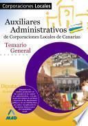 Auxiliares Administrativos Corporaciones Locales de Canarias. Temario.