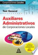Auxiliares Administrativos de Corporaciones Locales. Test.ebook