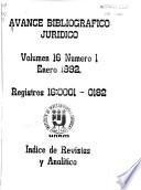 Avance bibliográfico jurídico