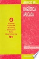 Avances en lingüística aplicada