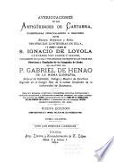 Averiguaciones de las antigüedades de Cantabria