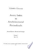 Avery Index to Architectural Periodicals