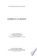 Azorín et la France