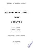 Bachillerato libre para adultos