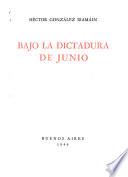Bajo la dictadura de junio