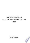 Balance de las elecciones municipales, 1999