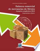 Balanza comercial de mercancías de México. Anuario estadístico 2013. Importaciones dólares