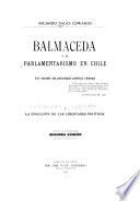 Balmaceda y el parlamentarismo en Chile