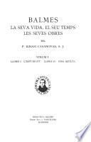 Balmes, la seva vida, el seu temps, les seves obres: L'estudiant. Vida oculta