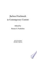 Barbara Frischmuth in Contemporary Context