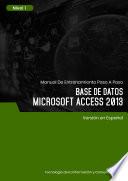 Base de Datos (Microsoft Access 2013) Nivel 1