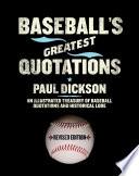 Baseball's Greatest Quotations