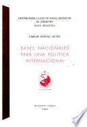 Bases nacionales para una política internacional