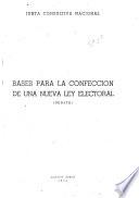 Bases para la confección de una nueva ley electoral (debate).