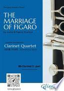 Bb Clarinet 3 part The Marriage of Figaro overture for Clarinet Quartet