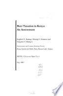 Beer Taxation in Kenya