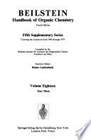 Beilstein Handbook of Organic Chemistry, Fourth Edition