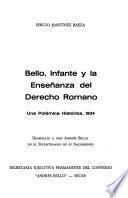 Bello, Infante y la enseñanza del derecho romano