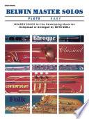 Belwin Master Solos - Flute, Easy, Volume 1