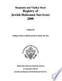 Benjamin and Vladka Meed Registry of Jewish Holocaust Survivors 2000