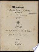 Bericht über die Verhandlungen des Krainischen Landtages zu Laibach