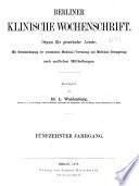 Berliner klinische Wochenschrift